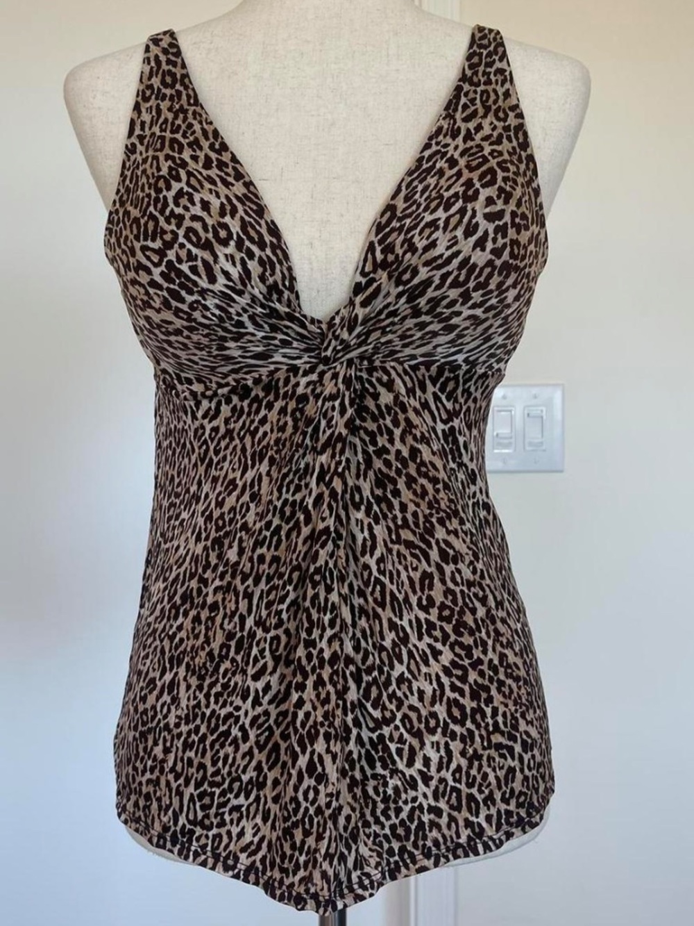 Victoria's Secret Brown and Cream Leopard Print Cami
